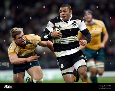 Barbarians' Bryan Habana tries to break free during the BOA Cenetary ...