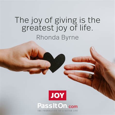 “The joy of giving is the greatest joy of | The Foundation for a Better ...