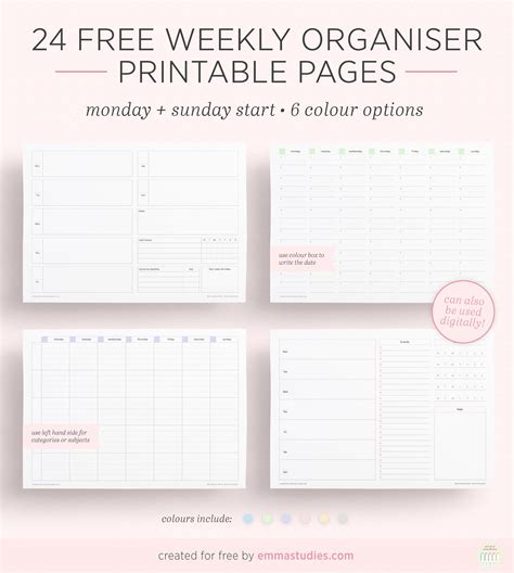 Free Planner Printables - images.go-banana.com