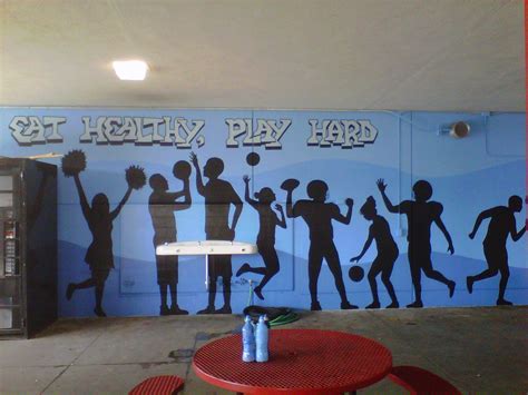 Pin on cafeteria wall murals