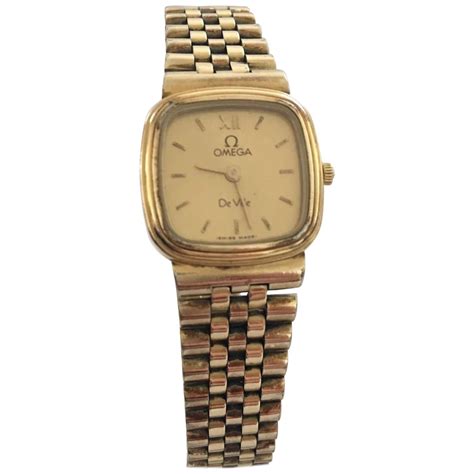 10 Karat Rolled Gold Plated Ladies Vintage Omega De Ville at 1stDibs ...