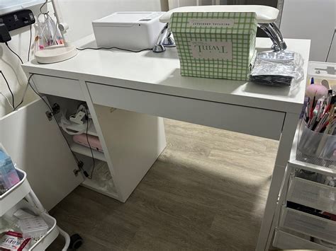Ikea Micke Desk ( White), Furniture & Home Living, Furniture, Tables & Sets on Carousell