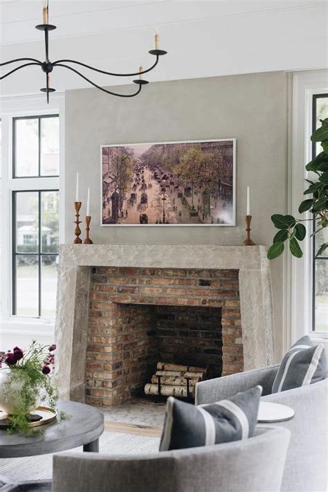 Living Room Ideas With Brick Fireplace And Tv | Cabinets Matttroy