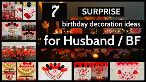 7 Surprise Birthday Decoration Ideas For Husband Boyfriend Party ...