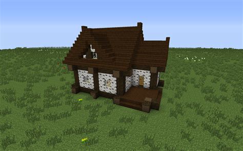 Small Cottage Small Dark Oak House Minecraft