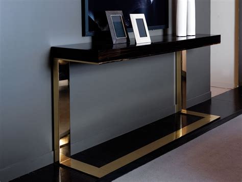 InStyle-Decor.com Beverly Hills Luxe Macassar Brass Plated Console Table Inspiring Interior Desi ...