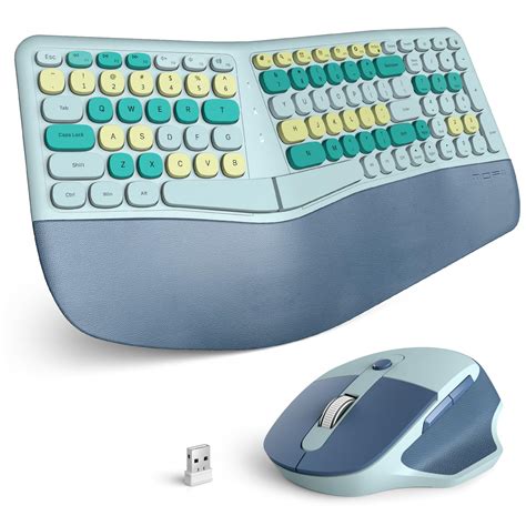 Buy MOFII Wireless Ergonomic Keyboard and Mouse Combo - Comfortable ...