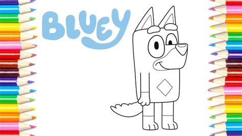 Bluey Coloring Page Rusty | Coloring pages, Color, Coloring books