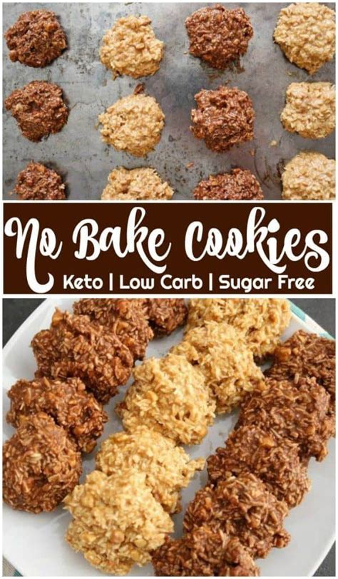 Keto No Bake Cookies in 5 Minutes! 2 Ways & ONLY 2 Carbs