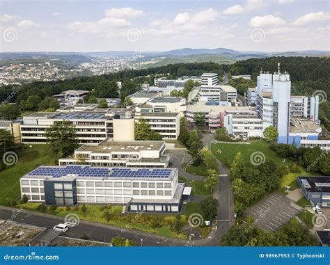 University of Siegen, Germany Stock Image - Image of modern, campus ...