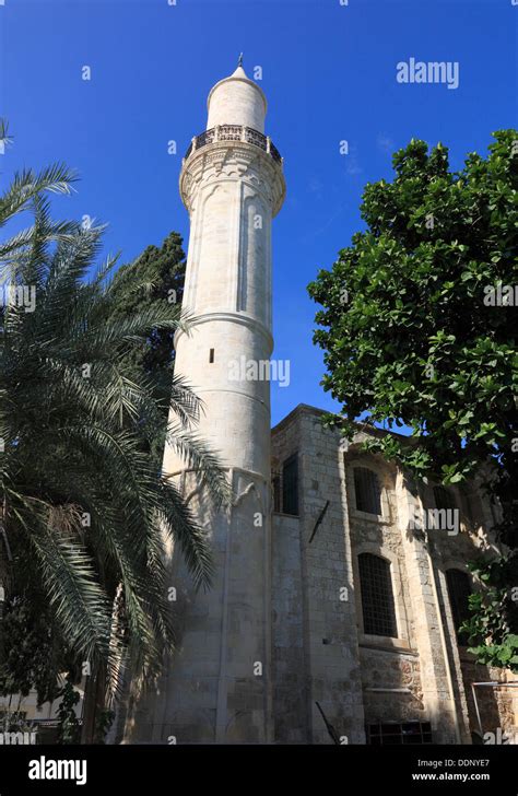 Cyprus, Larnaca, Larnaca, in the old town, Kebir Mosque Stock Photo - Alamy