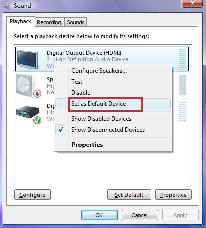 How can I solve the problem of enabling HDMI audio in Windows XP ...