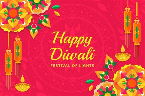 Free Vector | Diwali festival celebration background