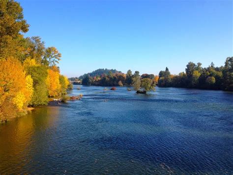 Willamette River from the Autzen Footbridge in Eugene, Oregon | Oregon vacation, Oregon travel ...