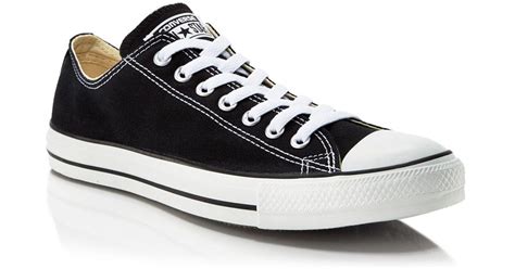 Converse Men's Chuck Taylor Classic All Star Lace Up Sneakers in Black ...