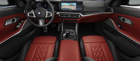 2023 BMW M340i Video Highlights Fiona Red Interior With Carbon Fiber Trim