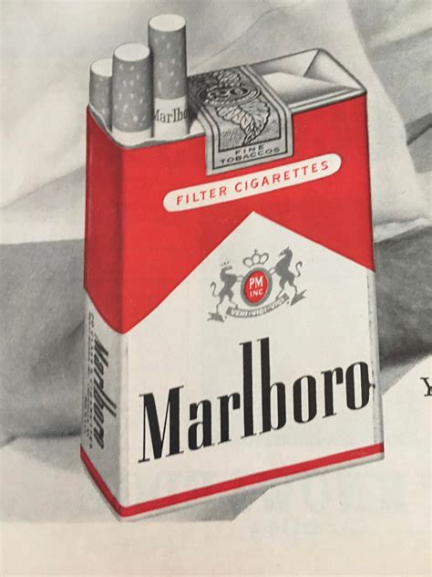 1962 Marlboro Cigarettes Vintage Magazine Ad 2 Page B&W with | Etsy