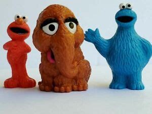 Snuffleupagus Snuffy Cookie Monster Elmo Sesame Street PVC Hasbro Cake Topper | eBay