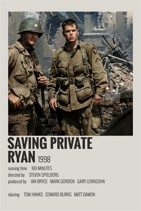 saving private ryan polaroid poster | Saving private ryan, Iconic movie ...