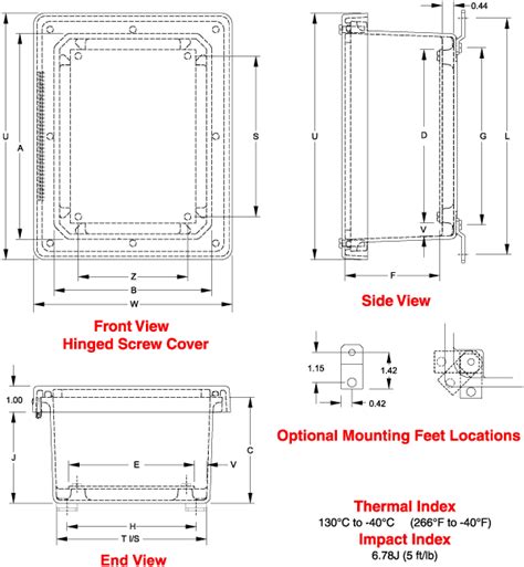 Type 4X Polyester Junction Box (PJ Series) - Hammond Mfg.