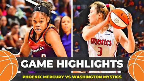 Phoenix Mercury vs Washington Mystics - GAME HIGHLIGHTS | WNBA 2023 ...