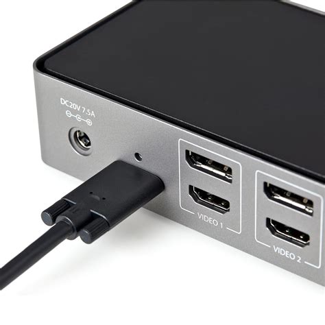 USB-C & USB-A Dock – Hybrid Universal Triple Monitor Laptop Docking ...