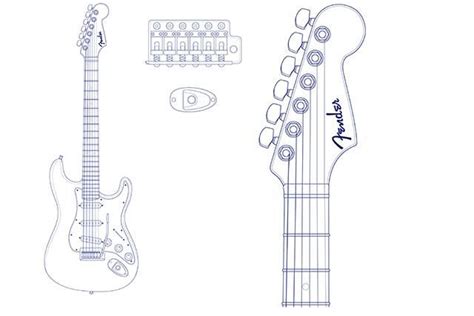 Fender Stratocaster Headstock Template Fender stratocaster graphic | Fender stratocaster ...