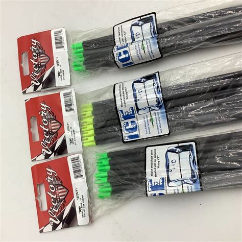 Victory VAP V3 300 Arrows 75-90 Ice Coated Arrows with Nocks 12 Qty X 3 ...