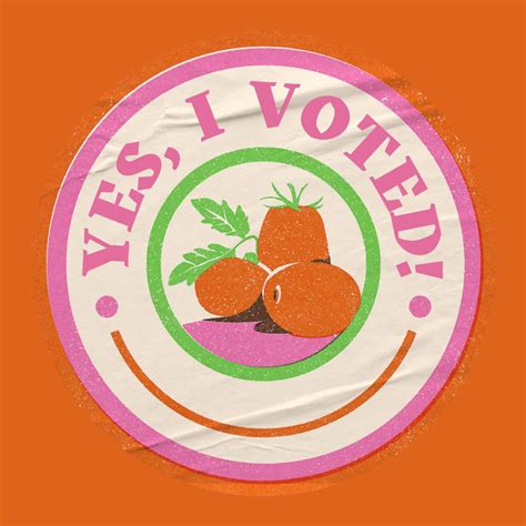 Free editable and printable I voted sticker templates | Canva