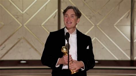 Cillian Murphy Wins Best Actor At Golden Globes(Video Of Speech)