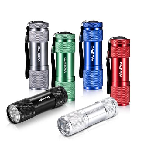 WdtPro Mini 9 LED Flashlights Tactical Flashlight, Super Bright Flashlights with Lanyard ...