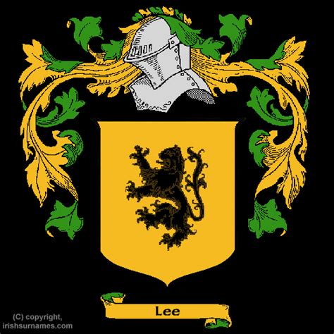 Lee family crest and meaning of the coat of arms for the surname Lee ...