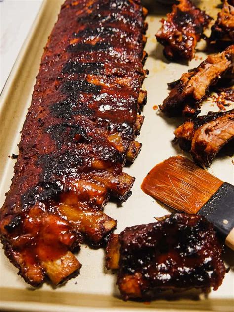 These baby back ribs are seasoned with a homemade dry rub and then baked in the oven till they ...