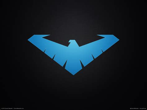 Nightwing Logo by Daniel Beadle on Dribbble