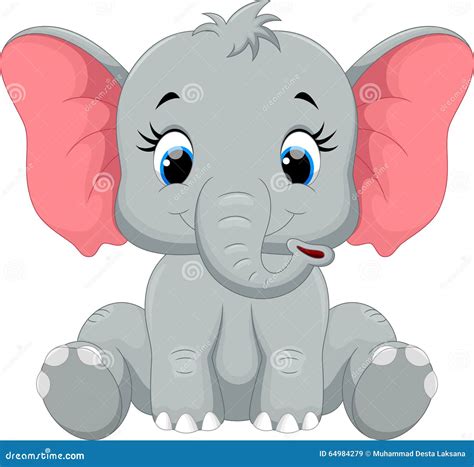 Elephant Cute Cartoon Baby Stock Illustrations – 21,082 Elephant Cute ...