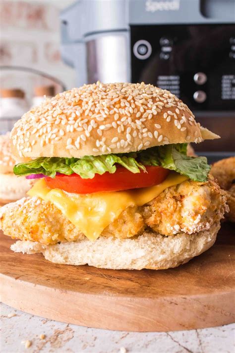 Air Fryer Spicy Chicken Sandwich - Air Fryer Fanatics