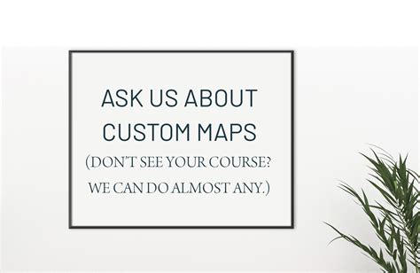 Custom Golf Course Map, ANY Golf Course, Framed Option - World Vibe Studio