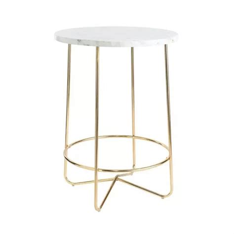 Gold Arrow Cocktail Table W/ Marble Top | Exquisite Table