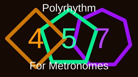 4:5:7 Polyrhythm Metronome - YouTube