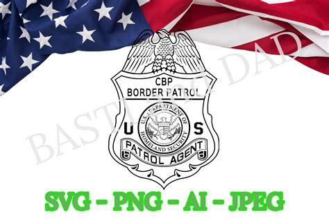 US Customs and Border Patrol Agent Badge Svg CBP DHS Svg - Etsy