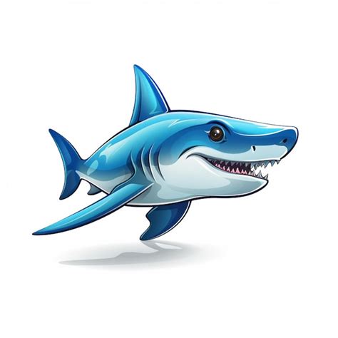 Premium AI Image | Hammerhead shark 2d cartoon vector illustration on ...