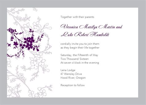 Free Printable Wedding Invitation Templates Download | Wedding invitation templates, Wedding ...