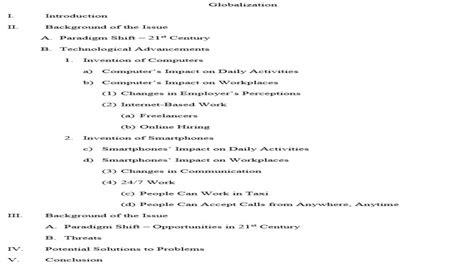 Alphanumeric Outline Template