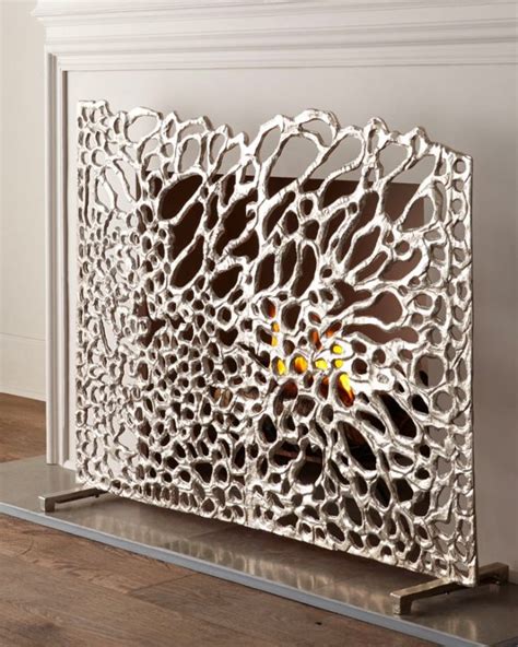 51 Decorative Fireplace Screens To Instantly Update Your Fireplace ...