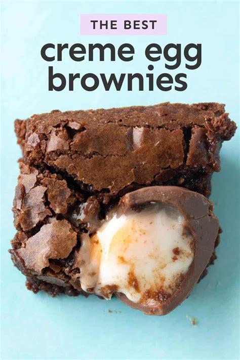 Cadbury Creme Egg Brownies - Sweetest Menu