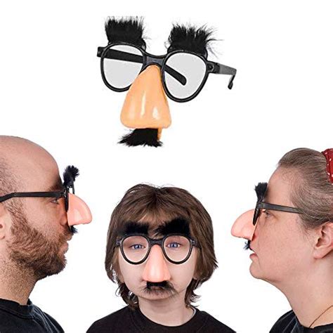 Kicko Disguise Glasses with Funny Nose - Eyebrows and Mustache - 12 Pack - for Kids Party Favor ...