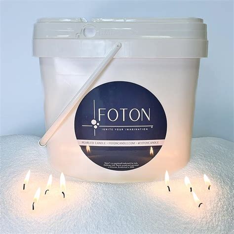 Amazon.com: Foton Pearled Candle 9lb - Bulk Unscented Non Toxic Luxury ...