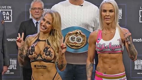 Ebanie Bridges vs Shannon O'Connell • FULL WEIGH-IN and FINAL FACE ...