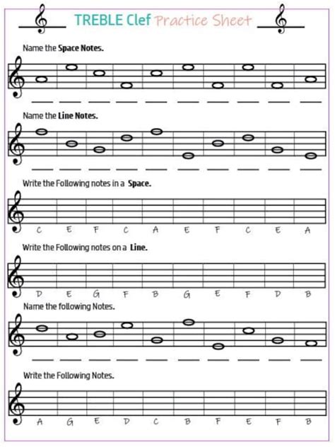 Music Notation Practice Sheets With Answer Keys - Etsy