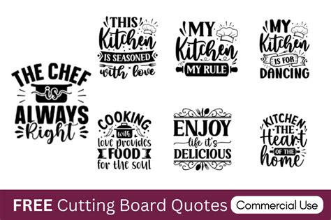 Cutting Board Quotes & Sayings: FREE Cricut SVG Templates